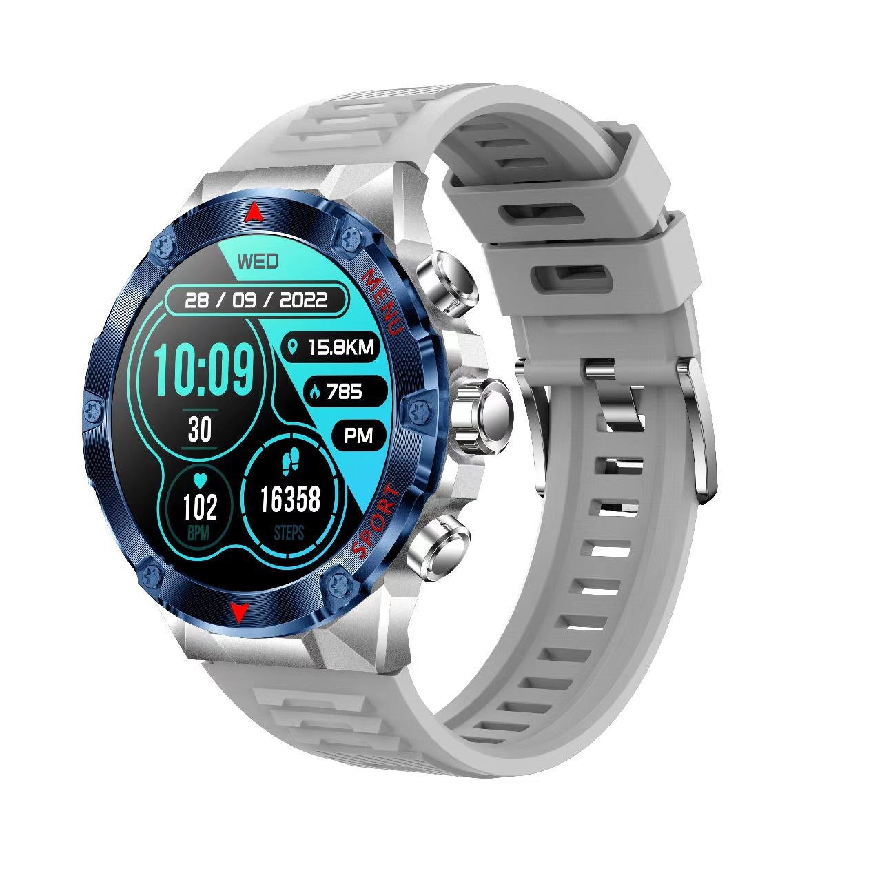 H27 Smart Watch Outdoor Sports 1.43inches Amloed BT Call 400mah Battery Health Heart Rate