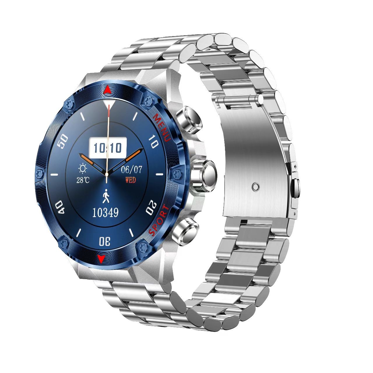 H27 Smart Watch Outdoor Sports 1.43inches Amloed BT Call 400mah Battery Health Heart Rate