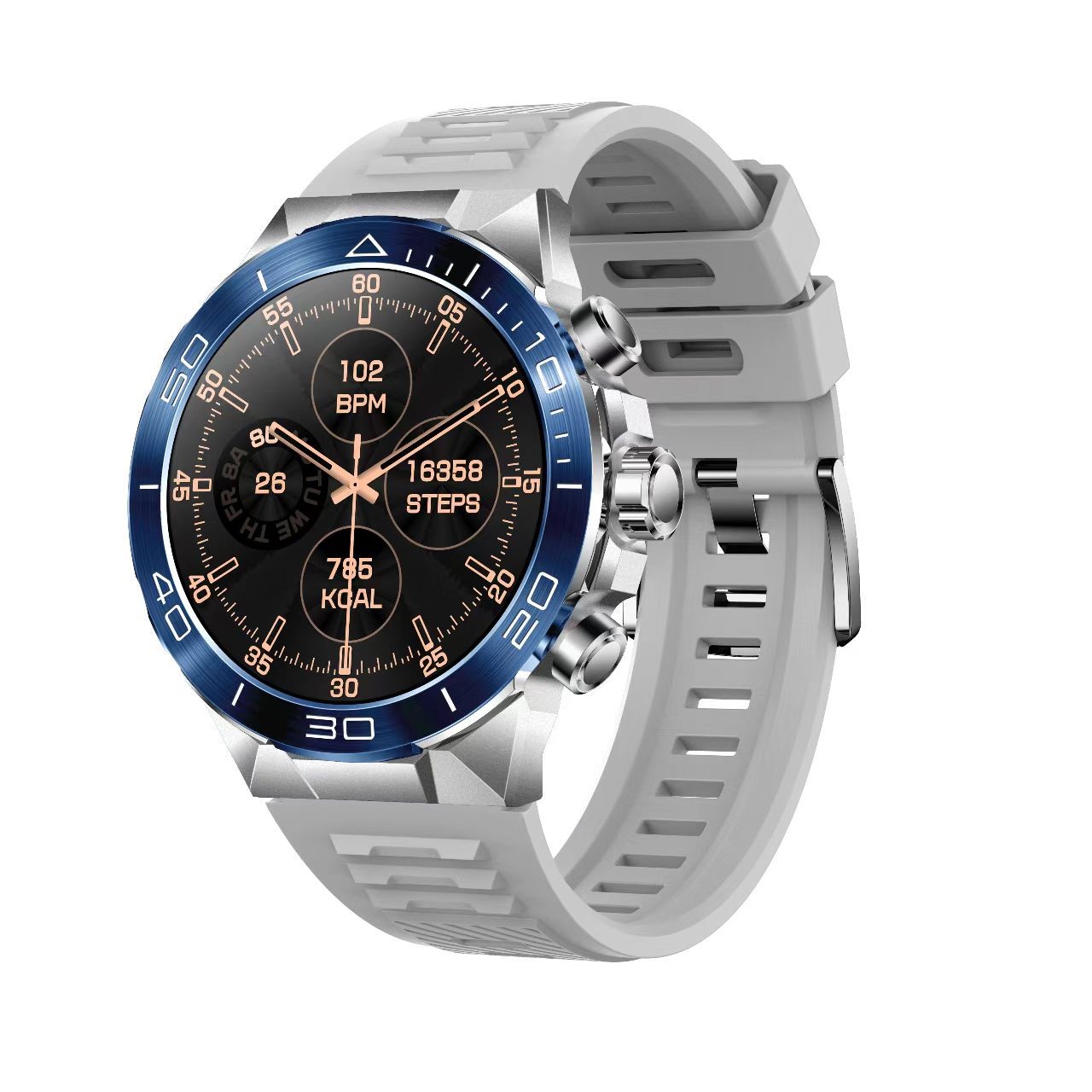 H33 Men Smart Watch BT Call IP67 Waterproof Heart Rate Sports Business Voice Assistant